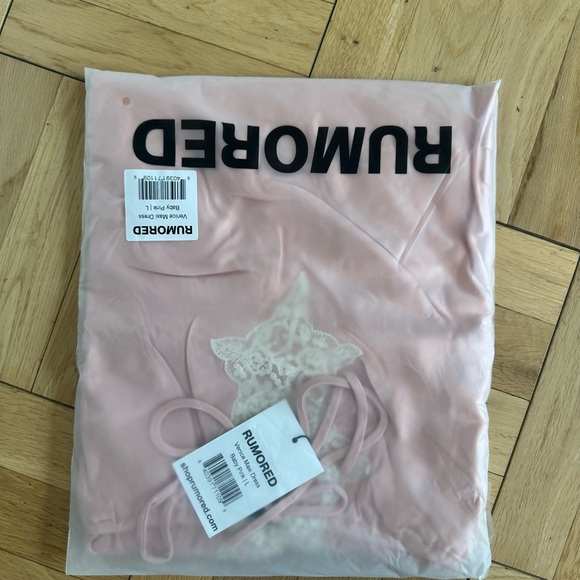 RUMORED- VENICE MAXI DRESS baby pink color - Picture 4 of 6